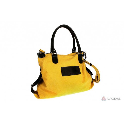 Сумка женская Grande Pelle 73104070 текстиль желтая