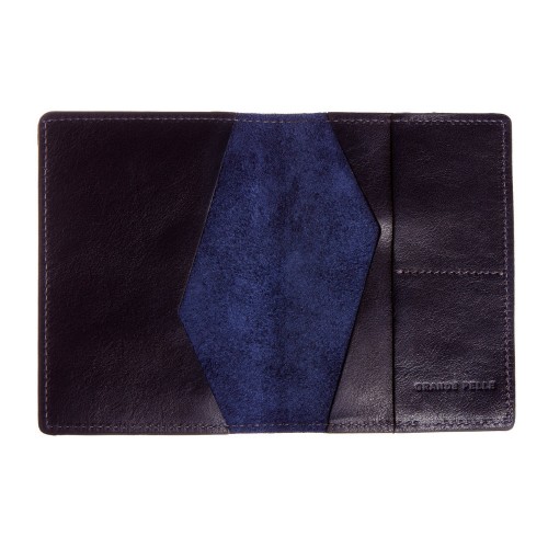 Обложка для паспорта Grande Pelle 204670 синяя