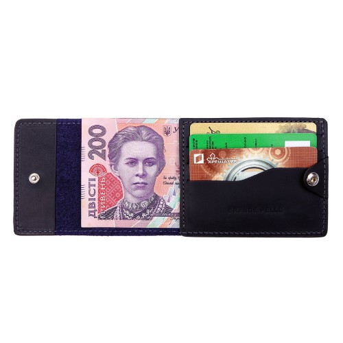 Кард-кейс Grande Pelle CardCase tentare 308170 матова шкіра синій