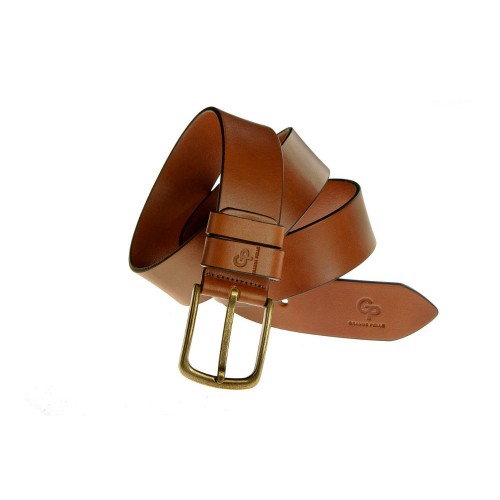 Шкіряний ремінь Grande Pelle Classico Bronzo 434712300 коньяк