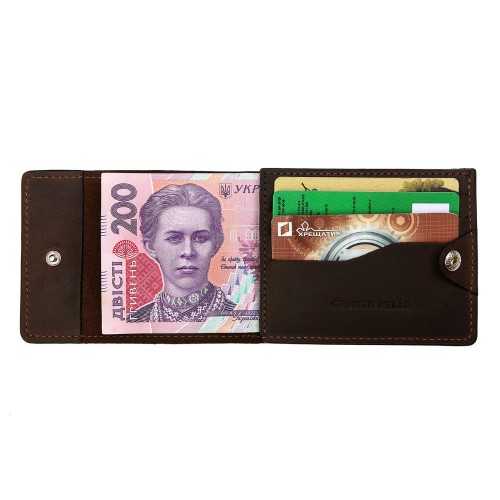 Кард-кейс Grande Pelle CardCase tentare 308120 матовая кожа шоколад