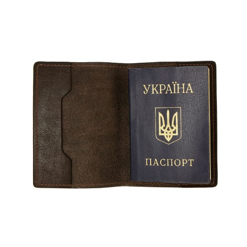 Обложка для паспорта Grande Pelle 252620 шоколад