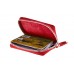 Візитниця на блискавці Grande Pelle 315660 червона