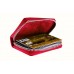 Візитниця на блискавці Grande Pelle 315660 червона
