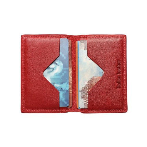 Кард-кейс Grande Pelle CardCase cartolina 303660 глянець червоний