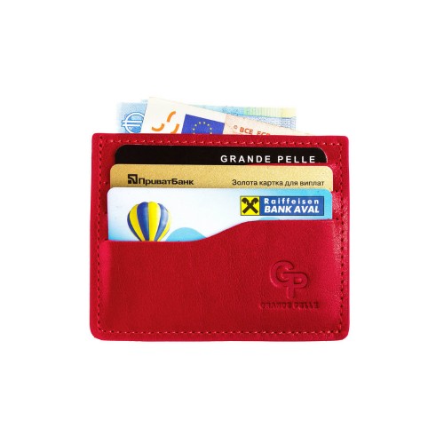 Кард-кейс CardCase Grande Pelle 305660 красный