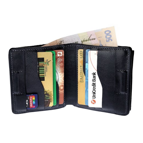 Портмоне Grande Pelle Lettera 537670 глянец синее