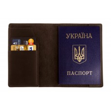 Обложка на паспорт Grande Pelle 255120 коричневая