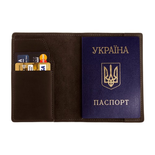 Обложка на паспорт Grande Pelle 255120 коричневая