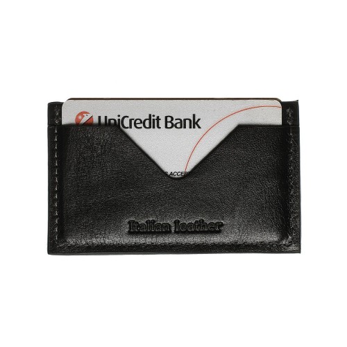 Кард-кейс Grande Pelle CardCase 3006 глянец черный