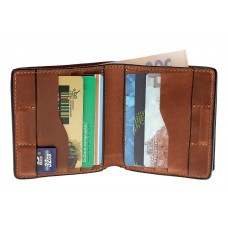 Портмоне Grande Pelle Lettera 537123 з монетницею теракот