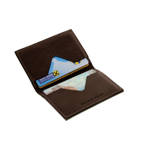 Кард-кейс Grande Pelle CardCase cartolina 303120 шоколад