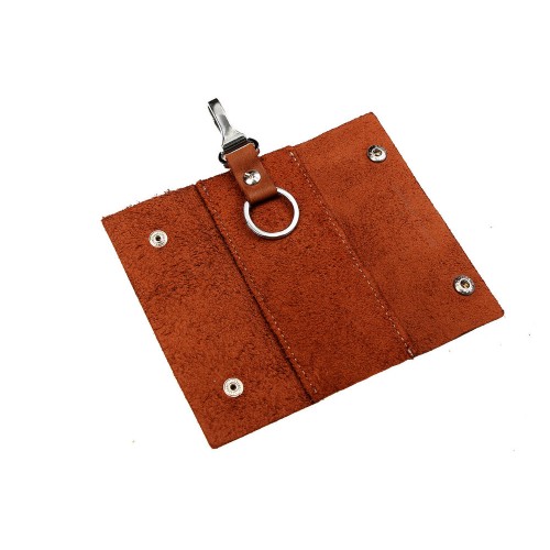 Ключниця на кнопках Grande Pelle 405123 матова шкіра теракот