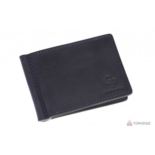 Затиск для купюр Grande Pelle 125170 синій