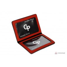 Обкладинка на Права, тех паспорт, посвідчення Grande Pelle 20111060 чорно-червона