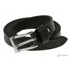 Ремень женский Grande Pelle Wave 230300400 чёрный
