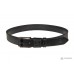 Шкіряний ремінь Grande Pelle Calvin 43051370413 чорний прошитий