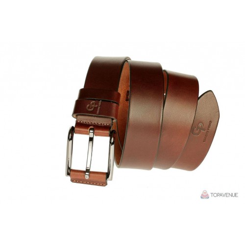 Шкіряний ремінь Grande Pelle Calvin 416513701 каштан