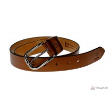 Шкіряний ремінь Grande Pelle Casual 434511200 коньяк