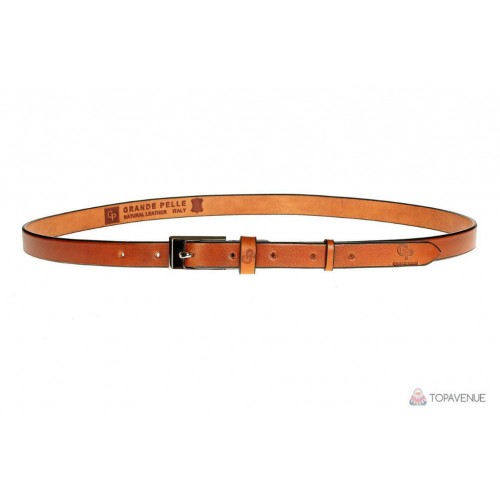 Ремінь жіночий Grande Pelle 234500300 коньяк