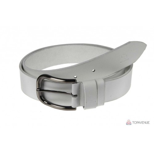 Кожаный ремень Grande Pelle Casual 402511200 белый