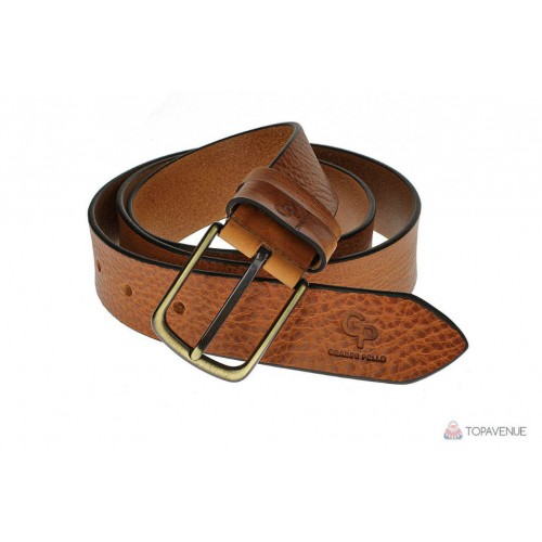 Шкіряний ремінь Grande Pelle Classico Bronzo 414712300 Brandy