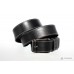 Шкіряний ремінь Grande Pelle 04 Calvin 43001370412 чорний прошитий глянсовий