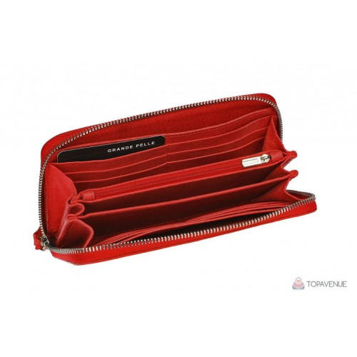 Портмоне Grande Pelle Serpente 532660 красное