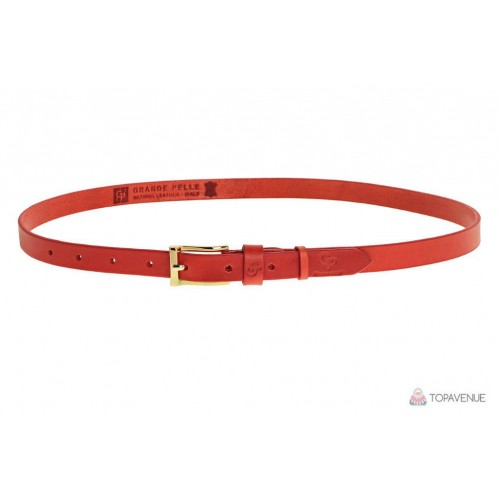 Ремень женский Grande Pelle Wave 260700400 красный