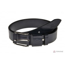 Шкіряний ремінь Grande Pelle Calvin 431013704 синій