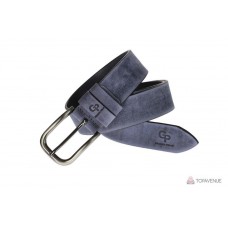 Шкіряний ремінь Grande Pelle Casual 435511200 індиго