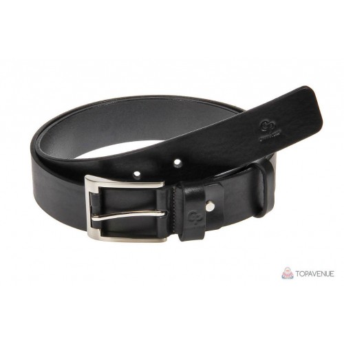 Шкіряний ремінь Grande Pelle Rullo 530107001 чорний