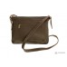 Сумка Мессенджер мини Grande Pelle 753722 темно коричневая