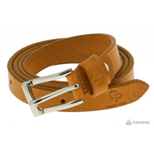 Ремень женский Grande Pelle Wave 232300400 рыжий
