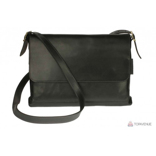 Сумка Месенджер Grande Pelle 752110 чорна