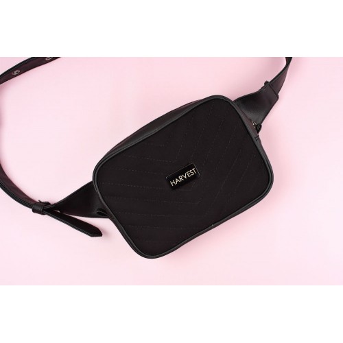 Сумка HARVEST "OPTION" suede black чорна