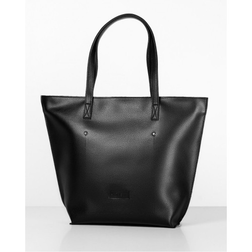 Сумка HAEVEST shopper bag 02 black на молнии черная