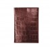 Обложка для паспорта IssaHara PC (22-00) коричневый крокодил