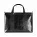 Сумка мужская IssaHara B3 (21-01) черная крокодил