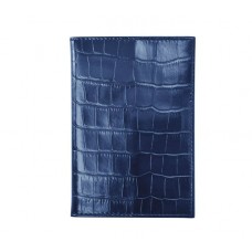 Обкладинка для паспорта IssaHara PC (23-00) синя крокодил
