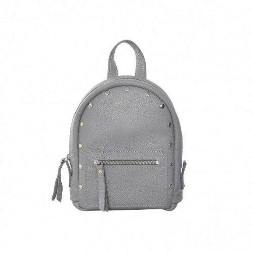 Жіночий шкіряний рюкзак JIZUZ Baby Sport Grey сірий