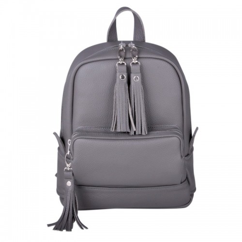 Жіночий шкіряний рюкзак JIZUZ Copper Dark Grey темно-сірий