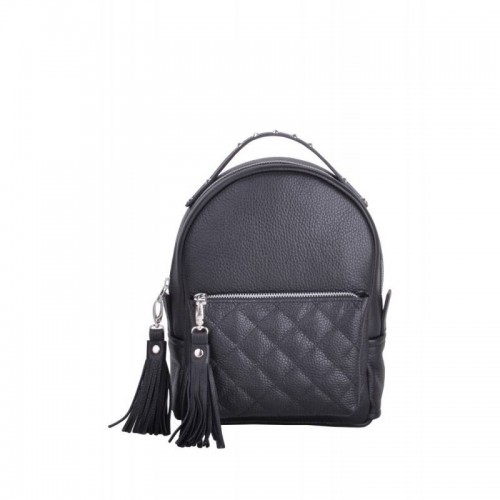 Жіночий шкіряний рюкзак JIZUZ Sport New Black Чорний