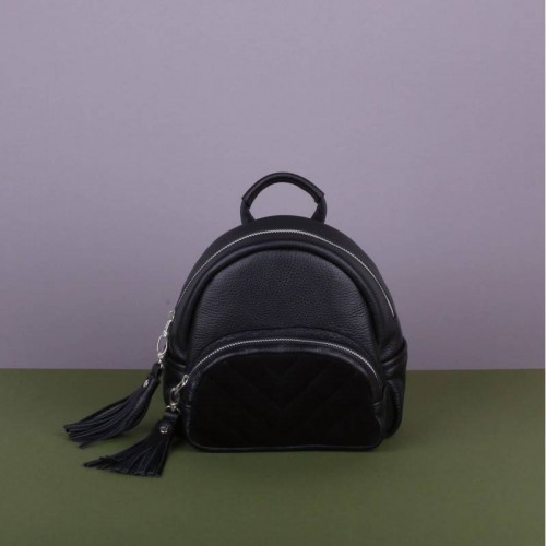 Женский кожаный рюкзак JIZUZ Turismo Black черный