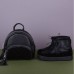 Женский кожаный рюкзак JIZUZ Turismo Black черный