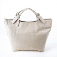 Женская сумка под кожу крокодила М51-12 бежевая