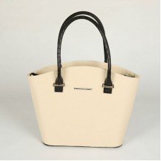 Женская сумка под кожу крокодила М64-12/10 бежевая