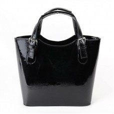 Женская лаковая сумка М115-лак/Z черная
