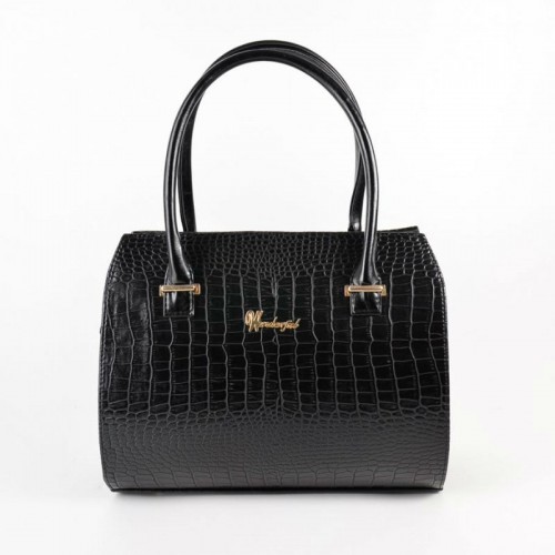 Женская сумка под кожу крокодила М50-10/Z черная