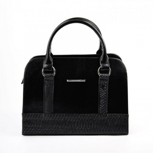 Женская сумка из комбинированных материалов М59-Z/14 черная